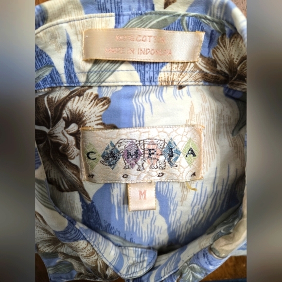 Hawaiian‎ Shirt Men Aloha Summer Casual Beach Button Down Cruise Surf Party M - Picture 10 of 10